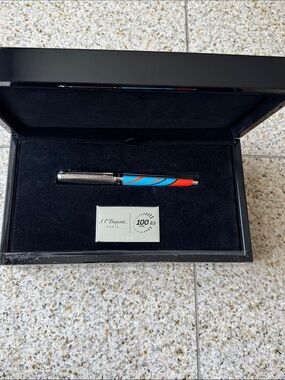 S.T. Dupont x 24H Le Mans Line D Large Blue Fountain Pen/Rollerball